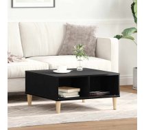 Kafijas Galdiņš Melns Ozolkoks 60 X 60 X 30 Cm Vidaxl 8721158769855