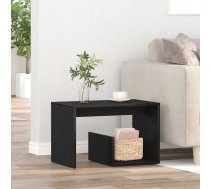 Sānu Galds Melns Ozolkoks 59 X 36 X 38 Cm Inženierijas Koks Vidaxl 8721158770219