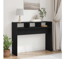 Konsoles Galds Melns Ozols 105 X 30 X 80 Cm Inženierijas Koks Vidaxl 8721158770592