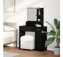 Dressing Galds Ar Atvilktni Melns Ozolkoks 86,5 X 35 X 136 Cm Vidaxl 8721158771810
