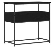 Konsoles Galds Melns Ozolkoks 75 X 40 X 75 Cm Inženierijas Koks Vidaxl 8721158773104