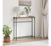 Konsoles Galds Ar Plauktu Artisānā Ozols 75 X 19,5 X 75 Cm Vidaxl 8721158793652