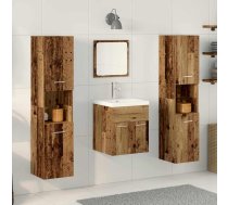 Vannas Istabas Mēbeļu Komplekts Ar Plauktu 4 Pcs Vecs Koks Vidaxl 8721158839862
