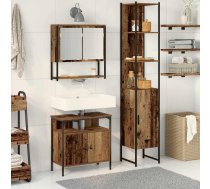 Vannas Istabas Mēbeļu Komplekts Ar Plauktu 3 Pcs Vecs Koks Vidaxl 8721158839961