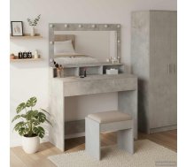 Dressing Galds Ar Plauktu Betona Pelēks 100 X 41 X 135 Cm Vidaxl 8721158851314
