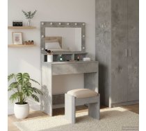 Dressing Galds Ar Plauktu Betona Pelēks 75,5 X 41 X 135 Cm Vidaxl 8721158851406