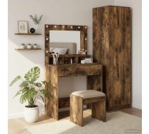 Dressing Galds Ar Plauktu Dūmaka Ozols 75,5 X 41 X 135 Cm Vidaxl 8721158851413
