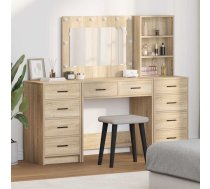Dressing Galds Ar Plauktu 3 Pcs Sonoma Ozols Inženierijas Koks Vidaxl 8721158864581