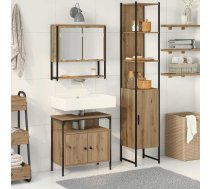 Vannas Istabas Mēbeļu Komplekts Ar Plauktu 3 Pcs Artisānā Ozols Vidaxl 8721158868299