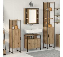Vannas Istabas Mēbeļu Komplekts Ar Plauktu 4 Pcs Artisānā Ozols Vidaxl 8721158868886