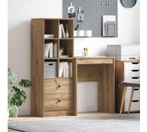 Galds Ar Atvilktni Ar Plauktu 2 Pcs Artisānā Ozols Vidaxl 8721158934796