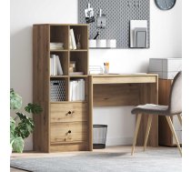 Galds Ar Atvilktni Ar Plauktu 2 Pcs Artisānā Ozols Vidaxl 8721158934956