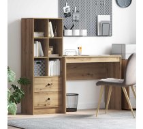 Galds Ar Atvilktni Ar Plauktu 2 Pcs Artisānā Ozols Vidaxl 8721158935038