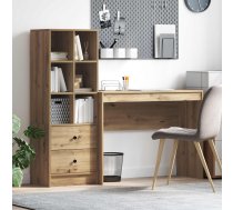 Galds Ar Atvilktni Ar Plauktu 2 Pcs Artisānā Ozols Vidaxl 8721158935113