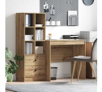 Galds Ar Atvilktni Ar Plauktu 2 Pcs Artisānā Ozols Vidaxl 8721158935359