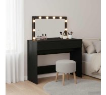 Dressing Galds Ar Atvilktni Melns Ozolkoks 100 X 40 X 120 Cm Vidaxl 8721158970367