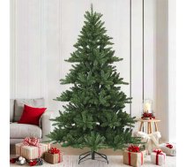 Mākslīgā Saliekamā Ziemassvētku Egle Zaļa 210 Cm Pvc, Tērauds Vidaxl 8721288279873