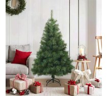 Mākslīgā Saliekamā Ziemassvētku Egle Zaļa 120 Cm Pvc, Tērauds Vidaxl 8721288279934