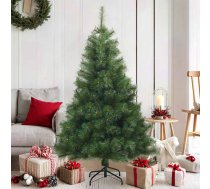 Mākslīgā Saliekamā Ziemassvētku Egle Zaļa 150 Cm Pvc, Tērauds Vidaxl 8721288279941