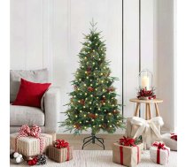 Mākslīgā Saliekamā Ziemassvētku Egle Zaļa 150 Cm Pe Un Pvc Vidaxl 8721288283627
