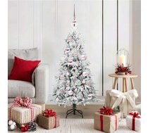 Mākslīgā Saliekamā Ziemassvētku Egle Balts 120 Cm Pe Un Pvc Vidaxl 8721288284204