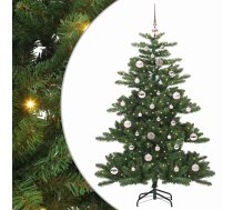 Mākslīgā Saliekamā Ziemassvētku Egle Zaļa 150 Cm Pvc Un Tērauds Vidaxl 8721288286154