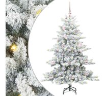 Mākslīgā Saliekamā Ziemassvētku Egle Su 150 Led Balts 150 Cm Vidaxl 8721288286673