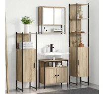 Vannas Istabas Mēbeļu Komplekts Ar Plauktu 4 Pcs Sonoma Ozols Vidaxl 8721288293381