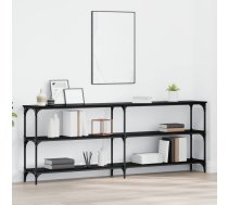 Konsoles Galds Melns Ozols 200 X 29 X 75 Cm Vidaxl 8721288518279