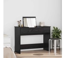 Kosmētikas Galds Ar Atvilktni Melns Ozolkoks 100 X 45 X 76 Cm Vidaxl 8721288520845