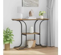 Konsoles Galds Ar Plauktu Artisānā Ozols 101 X 35 X 80,5 Cm Vidaxl 8721288624499