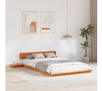 Gultas Rāmis Brūna 120 X 200 Cm Koka Vidaxl 8721288635198