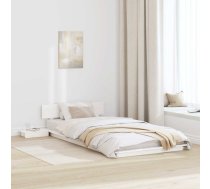 Gultas Rāmis Balts 80 X 200 Cm Koka Vidaxl 8721288635365