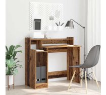 Galds Ar Plauktu Vecs Koks 97 X 45 X 90 Cm Inženierijas Koks Vidaxl 8721288729712