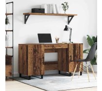 Galds Ar Plauktu Vecs Koks 140 X 50 X 75 Cm Inženierijas Koks Vidaxl 8721288762542