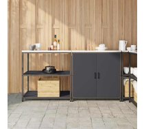 Virtuves Glabāšanas Komplekts Ar Plauktu 2 Pcs Antracīts Vidaxl 8721288822383