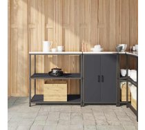 Virtuves Glabāšanas Komplekts Ar Plauktu 2 Pcs Antracīts Vidaxl 8721288822451
