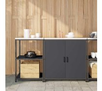 Virtuves Glabāšanas Komplekts Ar Plauktu 2 Pcs Antracīts Vidaxl 8721288822666