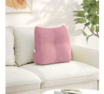 Atpakaļ Spilvens Rozā 45 X 24 X 50 Cm Samts Vidaxl 8721288948458