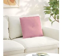 Atpakaļ Spilvens Rozā 50 X 45 Cm Korduroja Audums Vidaxl 8721288950116