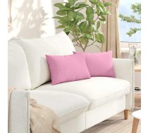Dīvāna Spilveni 2 Pcs Rozā 50 X 30 Cm Audums Vidaxl 8721288955418