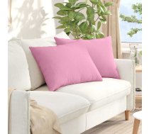 Dīvāna Spilveni 2 Pcs Rozā 70 X 50 Cm Audums Vidaxl 8721288955937