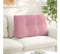 Atpakaļ Spilvens Rozā 80 X 24 X 50 Cm Samts Vidaxl 8721288958426
