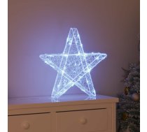 3D Zvaigzne Su 50 Led Vēsi Balta 55 X 53.5 X 10 Cm Akrils Vidaxl 8721359355215