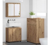 Vannas Istabas Mēbeļu Komplekts Ar Plauktu 3 Pcs Artisānā Ozols Vidaxl 8721359389937