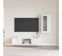 Tv Skapīšu Komplekts Ar Plauktu Florin Balts Inženierijas Koks Vidaxl 8721359476392