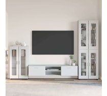 Tv Skapīšu Komplekts Ar Plauktu Florin Balts Inženierijas Koks Vidaxl 8721359476699
