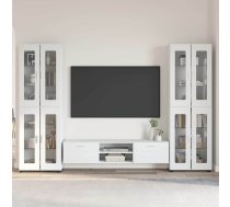 Tv Skapīšu Komplekts Ar Plauktu Florin Balts Inženierijas Koks Vidaxl 8721359476996