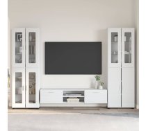 Tv Skapīšu Komplekts Ar Plauktu Florin Balts Inženierijas Koks Vidaxl 8721359477191