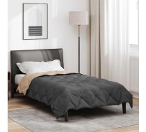 Pilnas Gada Sega Antracīts Un Taupe 200 X 135 Cm Mikrošķiedra Vidaxl 8721364404106